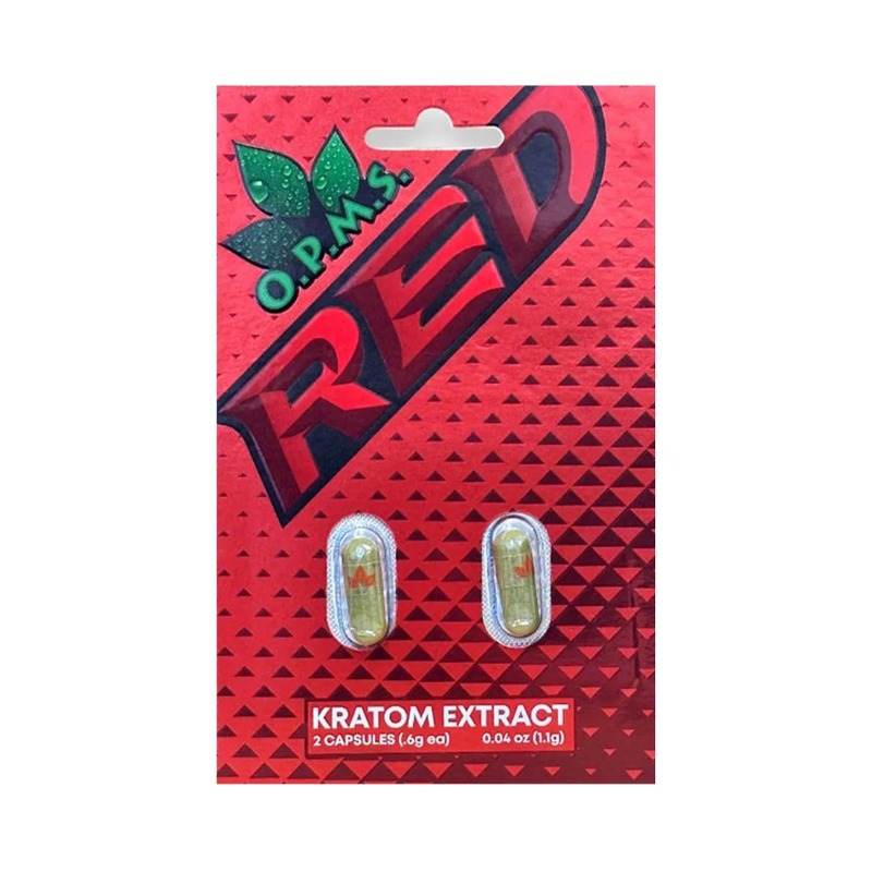 OPMS RED KRATOM CAPSULES 10/2 PACKS