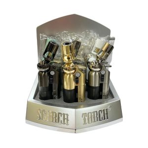 SCORCH TORCH TALL METALLIC W/ 360 NOZZLE & FUEL WINDOW 9PCS (61865) [NO SHIPPING]