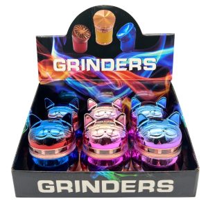 HERB GRINDERS 55MM LUCKY CAT MANEKI NEKO 6PCS