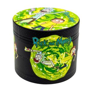METAL HERB GRINDERS 40MM RICK & MORTY DESIGNS 12PCS