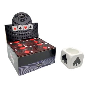 FUJIMA PLAYING CARD SUIT CUBE ASHTRAY 4PCS