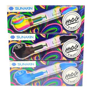 SUNAKIN SILICONE AND GLASS PIPE H2OG SWAP