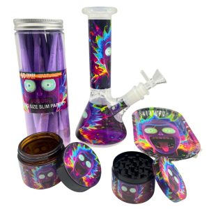 SMOKER KIT WITH WATER PIPE & CONES 5-IN-1