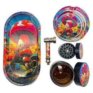 SMOKER KIT WITH ASHTRAY & TRAY 5-IN-1