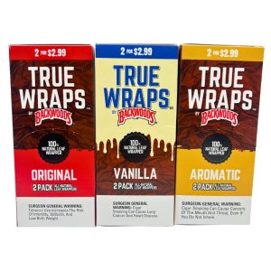 BACKWOODS TRUE WRAPS 12/2 PACKS (2 FOR $2.99)