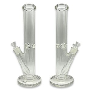 GLASS WATER PIPE STRAIGHT TUBE ICE CATCHER 14" [NO SHIPPING]