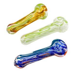 GLASS SPOON PIPES 4.5-5" 3PCS