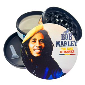 METAL HERB GRINDERS 70MM BOB MARLEY 6PCS