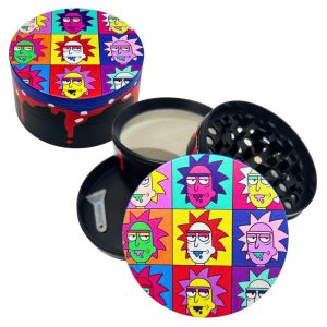 METAL HERB GRINDERS 70MM RICK & MORTY 6PCS