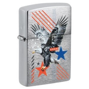 ZIPPO LIGHTER - EAGLE AND STARS DESIGN $27.95