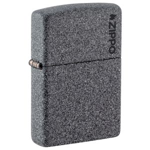 ZIPPO LIGHTER - ZIPPO LOGO (IRON STONE) $31.95