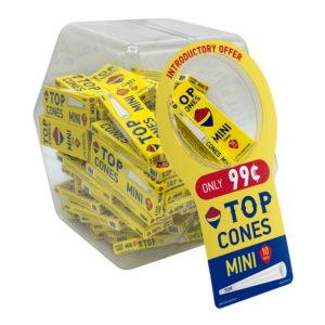 TOP CONES MINI 10 PACK $0.99 JAR 72 PCS