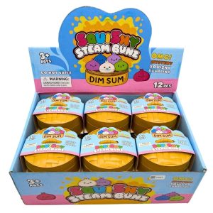 DIM SUM SQUISHY STEAM BUNZ TOYS 12PCS