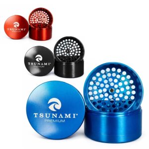 TSUNAMI METAL HERB GRINDER - MICRO ROUND TEETH 63MM