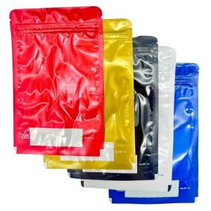 1OZ SMELL PROOF MYLAR BAG 5"X8" 100PCS