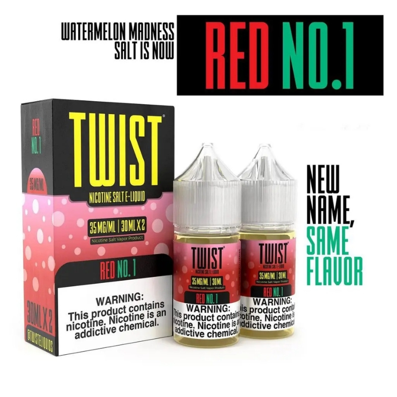 TWIST NICOTINE SALT E-LIQUID 30ML X 2 BOTTLES