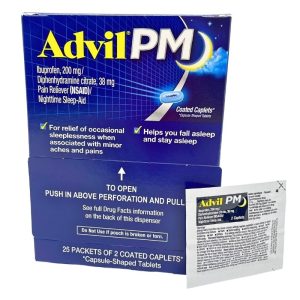 ADVIL PM (200MG) 25 PACKS OF 2-TABS EACH