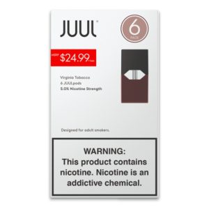 JUUL VIRGINIA TOBACCO 5% 6PACK ($24.99)