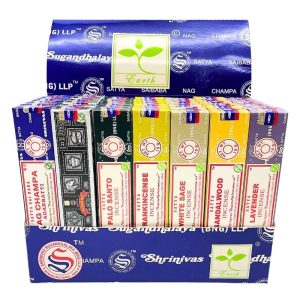 SHRINIVAS SUGANDHALAYA SATYA NAG CHAMPA INCENSE DISPLAY 42PCS
