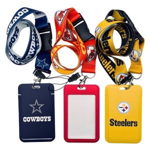 LANYARDS WITH ID PHOTO HOLDER - NFL VARIETY PACK 10PCS