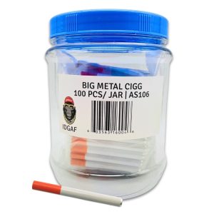IDGAF BIG METAL CIGARETTES 3" 100PCS JAR (AS106)