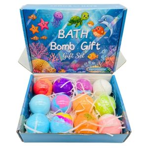 BATH BOMB GIFT SET 12PCS (OCEAN ANIMALS)