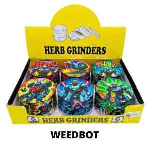 METAL HERB GRINDERS 63MM 6PCS
