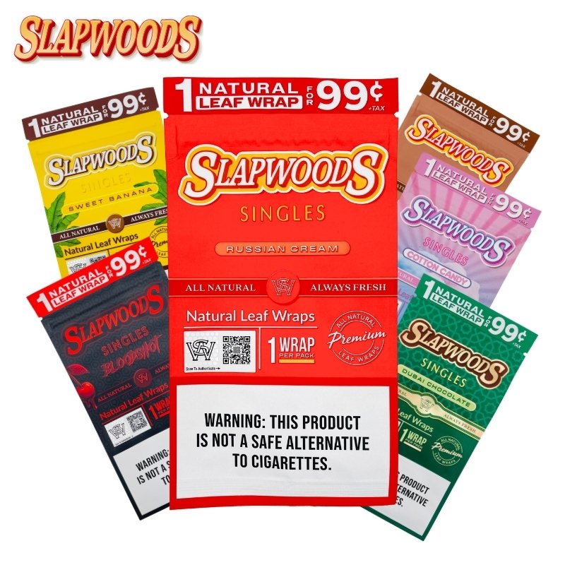 SLAPWOODS SINGLES LEAF WRAPS $0.99 20/1 PACKS
