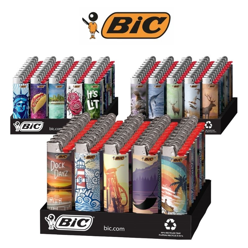 BIC LIGHTERS DESIGNS 50PCS