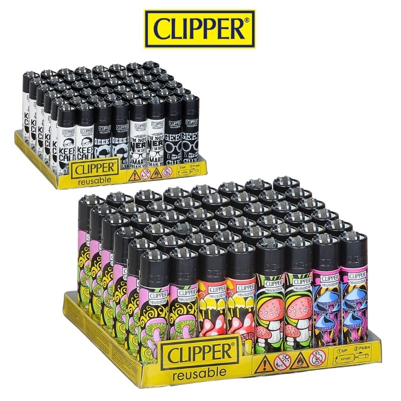 CLIPPER REUSABLE LIGHTERS 48PCS