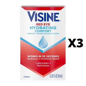 VISINE RED EYE HYDRATING 8ML 0.28FL OZ 3PCS