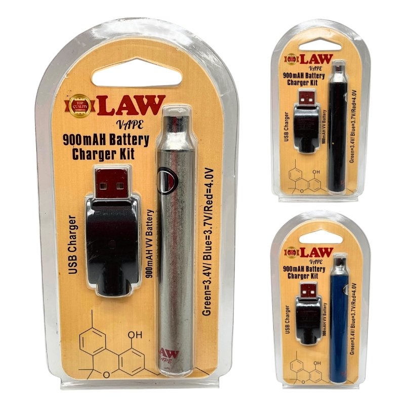 LAW VAPE 900MAH BATTERY & CHARGER KIT
