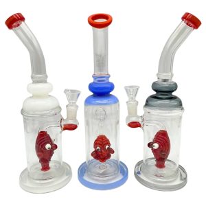 GLASS WATER PIPE BENT NECK CREATURE PERC 11" RANDOM COLOR [NO SHIPPING]