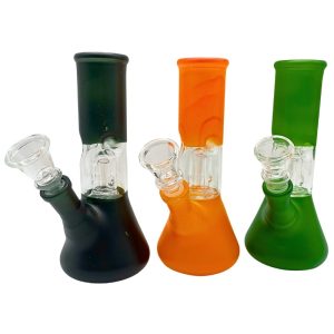 GLASS WATER PIPE ICE CATCHER BEAKER 6" RANDOM COLOR [NO SHIPPING]