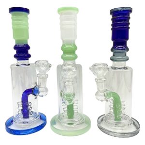 GLASS WATER PIPE TUBE TRAFFIC LIGHT PERC 9" RANDOM COLOR [NO SHIPPING]