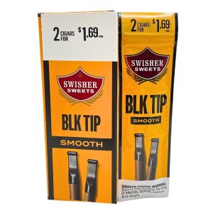 SWISHER SWEETS BLK TIP CIGARILLOS (2 FOR $1.69) 30/2 PACKS