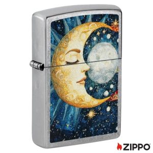 ZIPPO LIGHTER - MOON FACE DESIGN ($21.95)