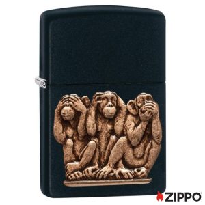 ZIPPO LIGHTER - THREE MONKEYS ($44.95)