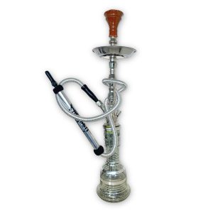 HOOKAH KHALIL MAAMOON 70CM SHAMADAN NICKEL (3093)