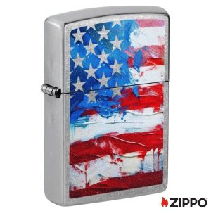 ZIPPO LIGHTER - PAINTED FLAG DESIGN ($21.95)