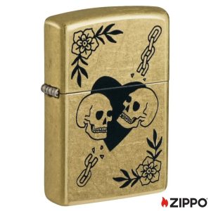 ZIPPO LIGHTER - LOVE SKULLS DESIGN ($21.95)
