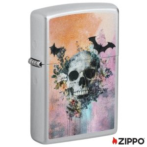 ZIPPO LIGHTER - SKULL AND BATS DESIGN ($22.95)