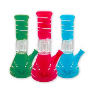 WATER PIPE 8" PERCULATER MIX COLOR JAR 7PCS (WP105)
