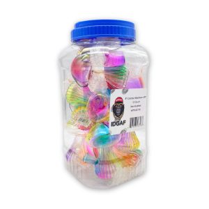 WATER PIPE 5" COLORED MUSHROOM JAR 12PCS (WPMJ0176)