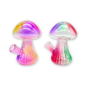 WATER PIPE 5" COLORED MUSHROOM JAR 12PCS (WPMJ0176)