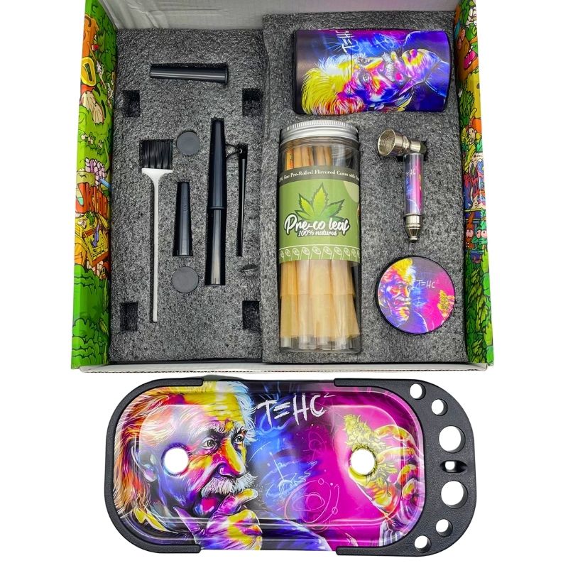 RUKIOO SMOKING KIT GIFT BOX - WITH CONES - RANDOM DESIGN - Image 4