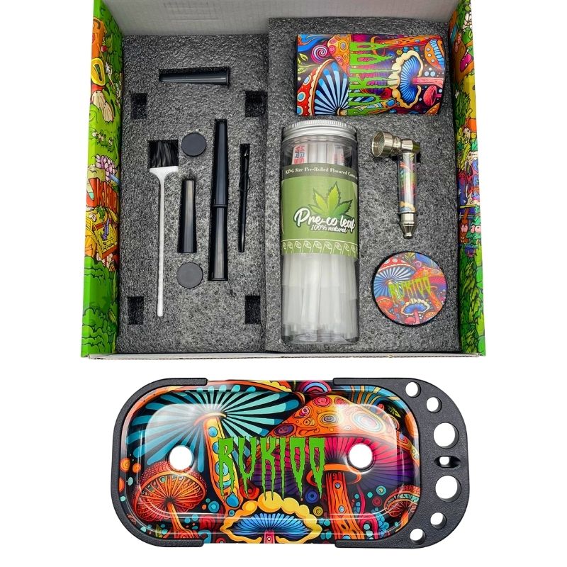 RUKIOO SMOKING KIT GIFT BOX - WITH CONES - RANDOM DESIGN - Image 5