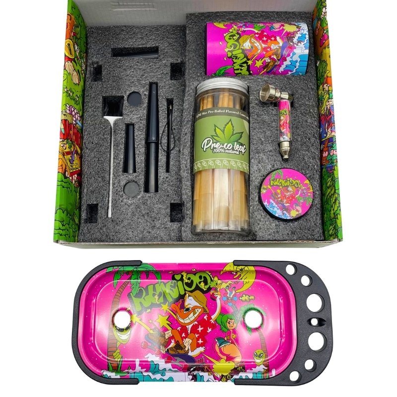RUKIOO SMOKING KIT GIFT BOX - WITH CONES - RANDOM DESIGN - Image 6
