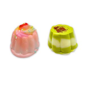 SQUEEZE TOY PUDDING (GREEN OR PINK) 1PC