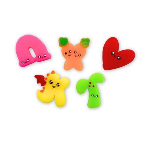 SQUEEZE TOY FUNNY LETTERS RANDOM COLORS 26PCS